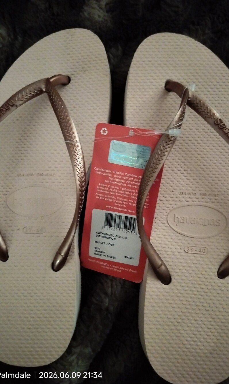 Havaianas Ballet Rose Flip Flop Sandals